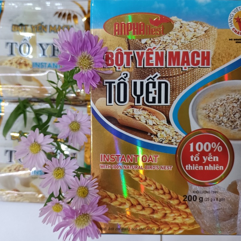Bột Yến Mạch Dinh Dưỡng Tổ Yến Anpha 100% Yến Thiên Nhiên
