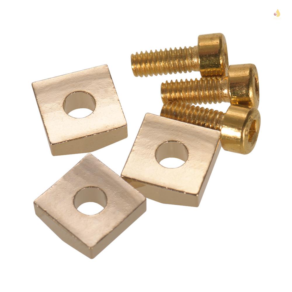 Bộ 3 Phụ Kiện Khóa Dây Đàn Guitar Điện Bằng Kim Loại Hình Lục Giác + Ốc Vít