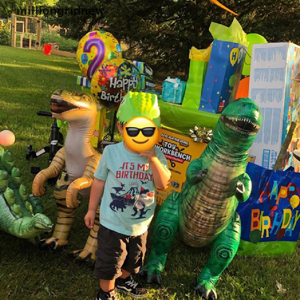 Bong bóng PVC bơm hơi hình khủng long độc đáo trang trí tiệc cho bé