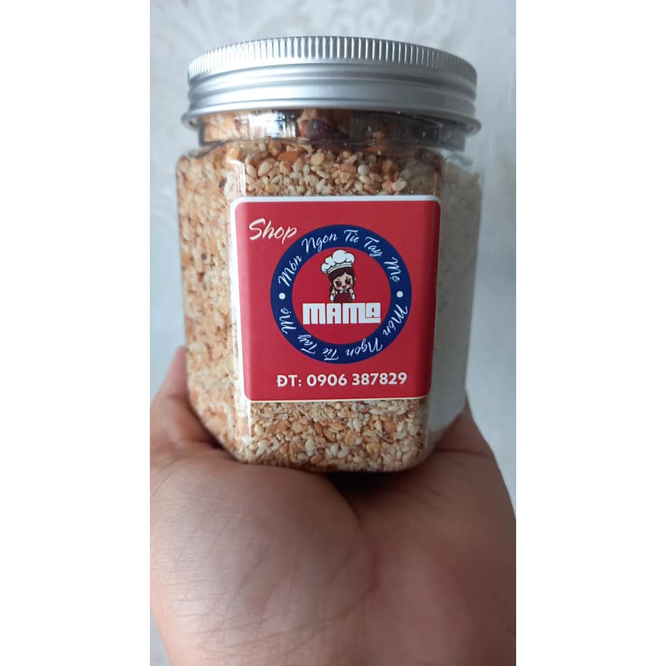 Hủ 200gr Muối mè đậu phộng Không Đường rang truyền thống nhà làm