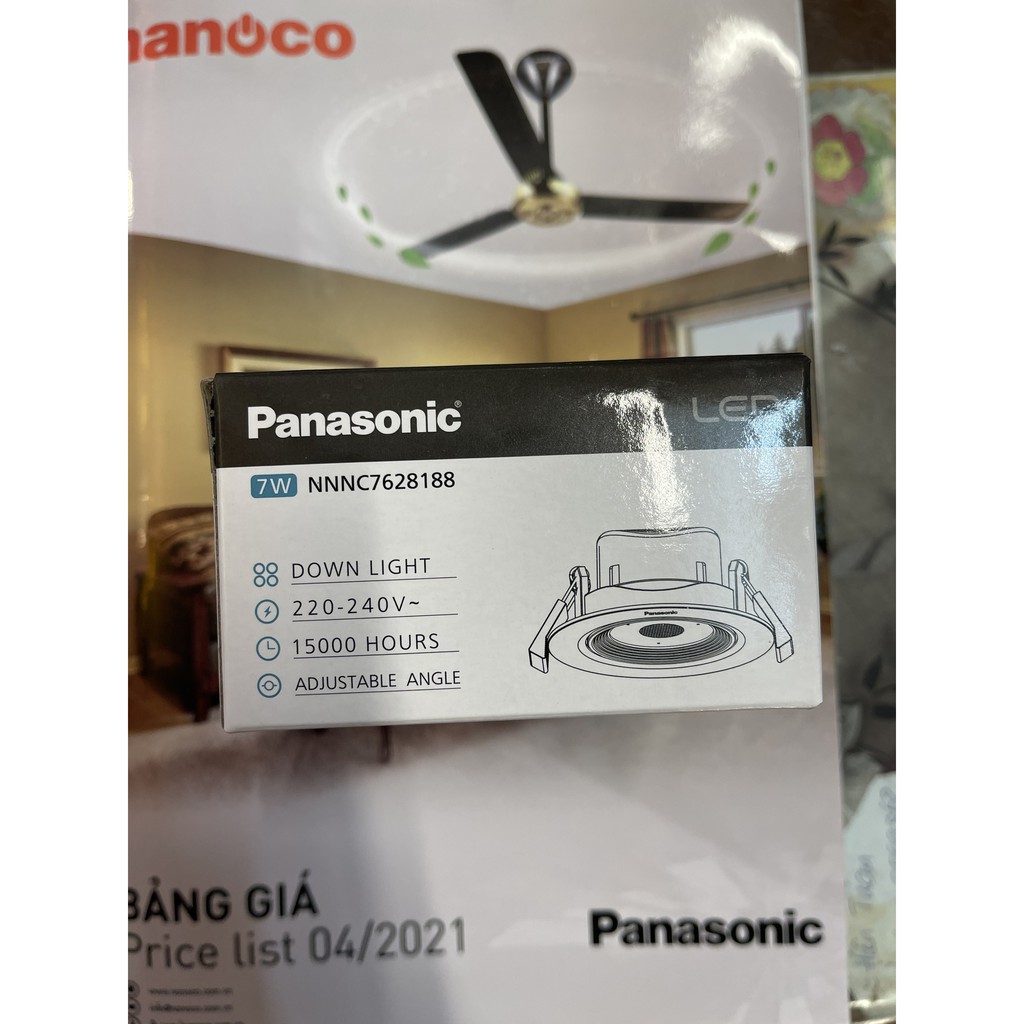 Đèn Led Âm Trần Panasonic Chỉnh Góc Chiếu 7w