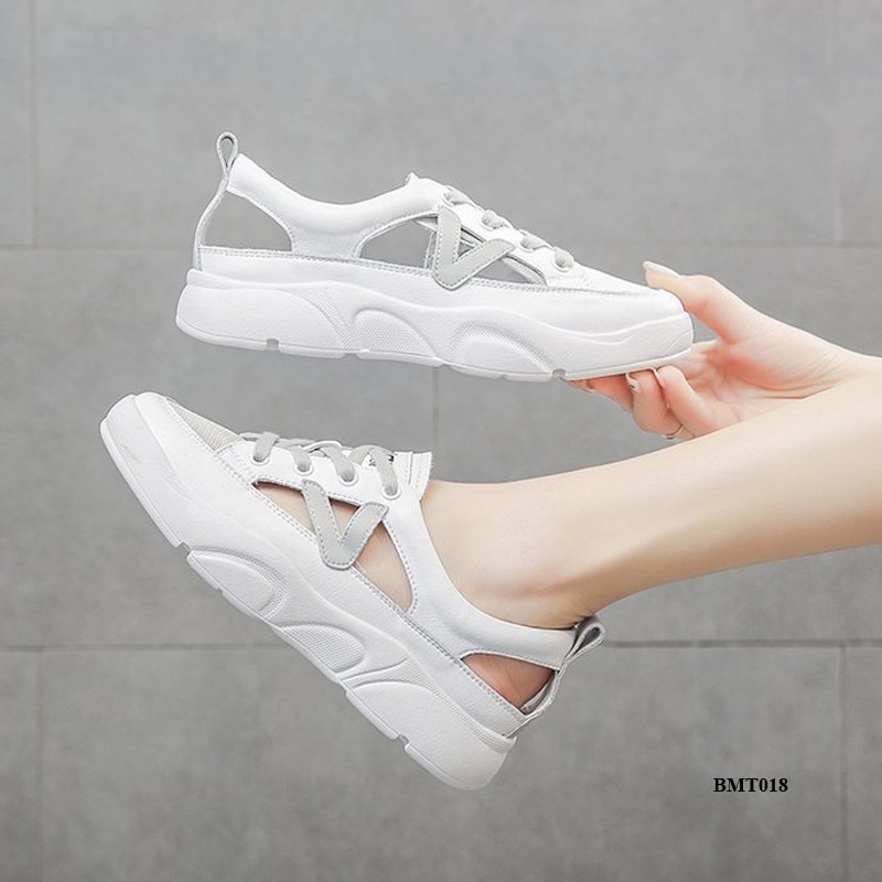 Giày thể thao nữ hở gót, Sandals rọ nữ thoáng khí, chống trơn, siêu êm, dùng đi làm, đi chơi BMT018