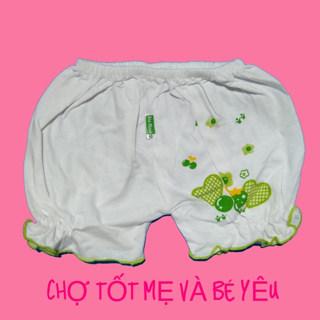 SET 5 QUẦN ĐÙI BÉ GÁI COTTON BÈO 5-13KG