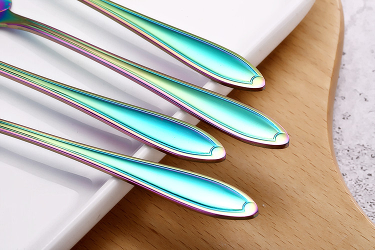 Stainless Steel Petal Spoon Tableware Symphony Stirring Coffee Spoon