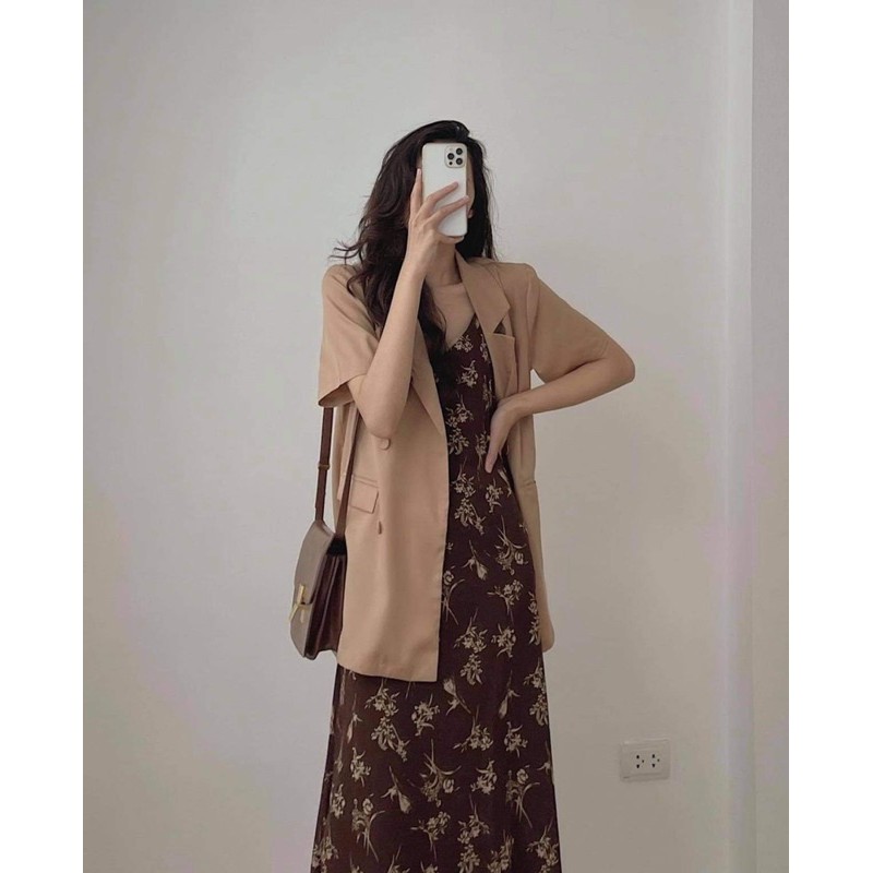 [Mã FAXANH245 giảm 10K đơn 50K] SET VÁY BLAZER + VÁY HOA | BigBuy360 - bigbuy360.vn