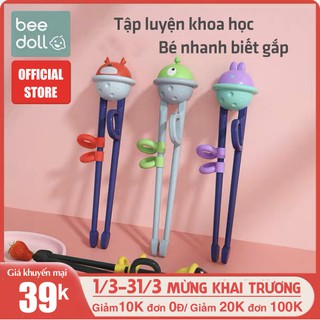 Đũa tập ăn xỏ ngón cho tập gắp Beedoll, tập ăn dặm kiểu Nhật