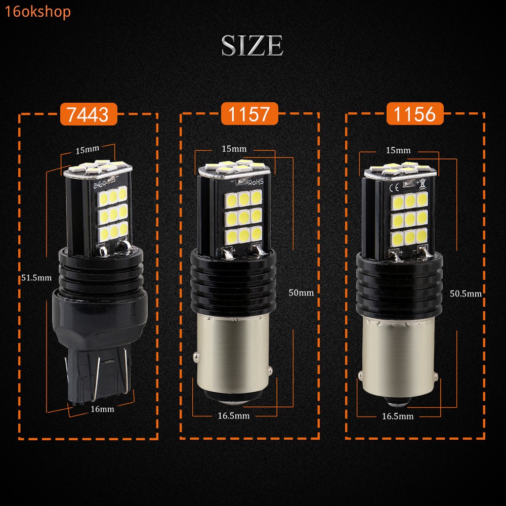 Đèn LED siêu sáng chất lượng cao 1157 1156 T20-3030 - 24smd