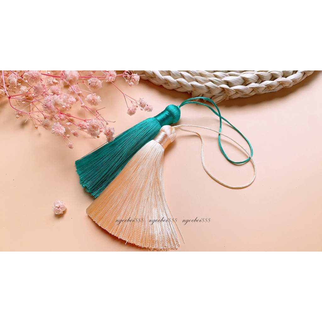 Tua Rua Béo 8cm Sợi Mảnh Trang Trí Quạt, Làm Đồ Handmade Nhiều Màu