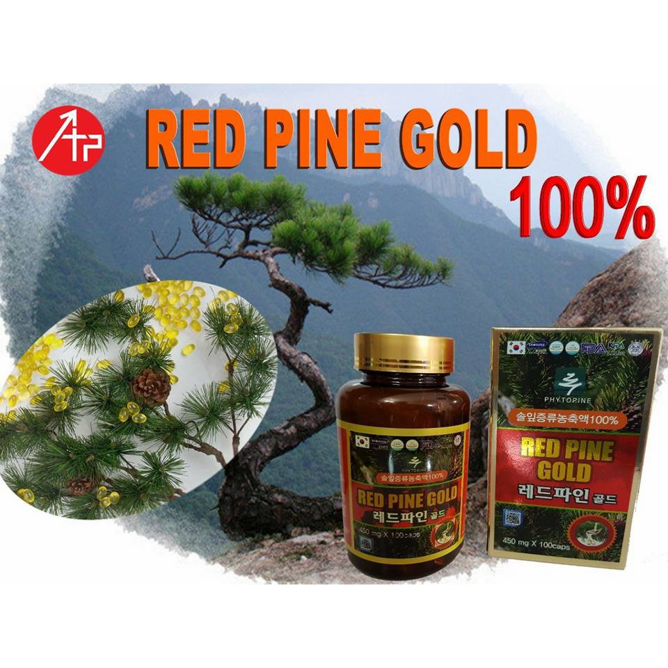 Tinh dầu thông đỏ Hàn Quốc Red Pine Gold Hộp 100 viên