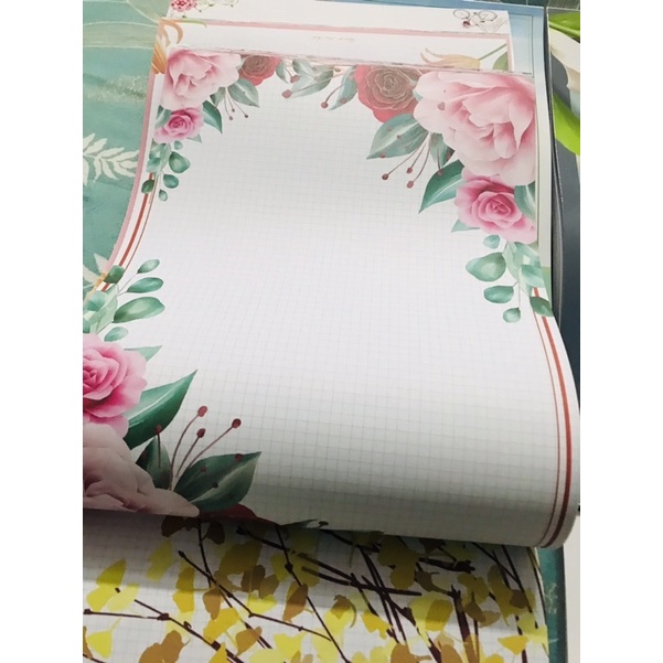 Sổ Caro luyện chữ đẹp- giấy siêu dày, hình siêu đẹp