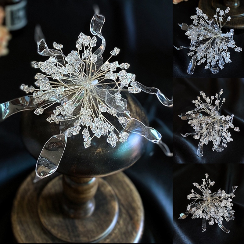 Vòng Hoa Pha Lê Handmade Xinh Xắn Dành Cho Cô Dâu