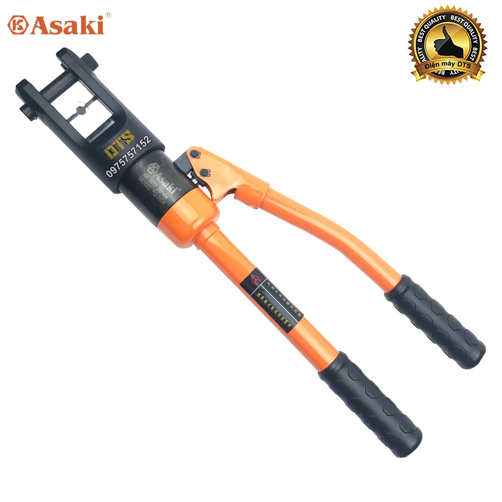 Bộ kìm bấm cos thủy lực 240mm2 Asaki AK-0617 (YQ-240), kìm thủy lực ép cos đa năng, bấm cốt dây điện đầu cuối