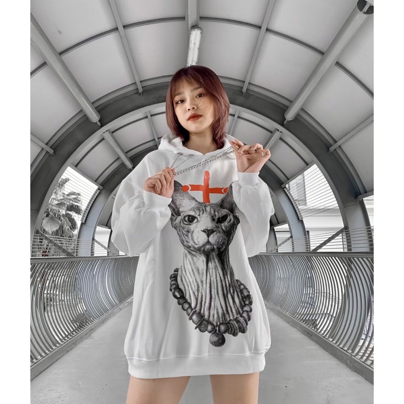 Hoodie mèo Ai Cập double chain | BigBuy360 - bigbuy360.vn