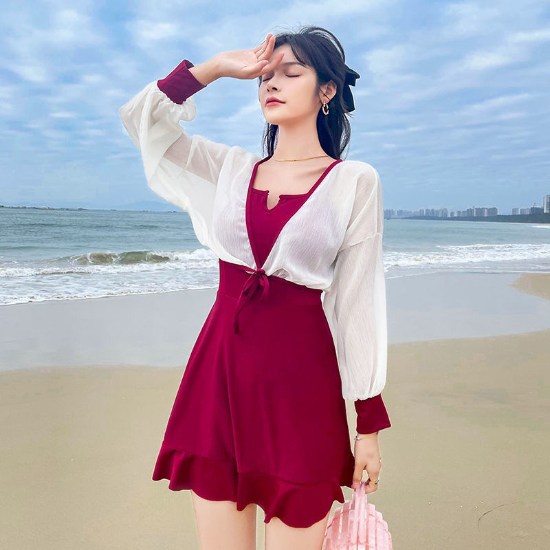 Đồ Bơi Một Mảnh Tay Dài Chống Nắng Cho Nữ | BigBuy360 - bigbuy360.vn