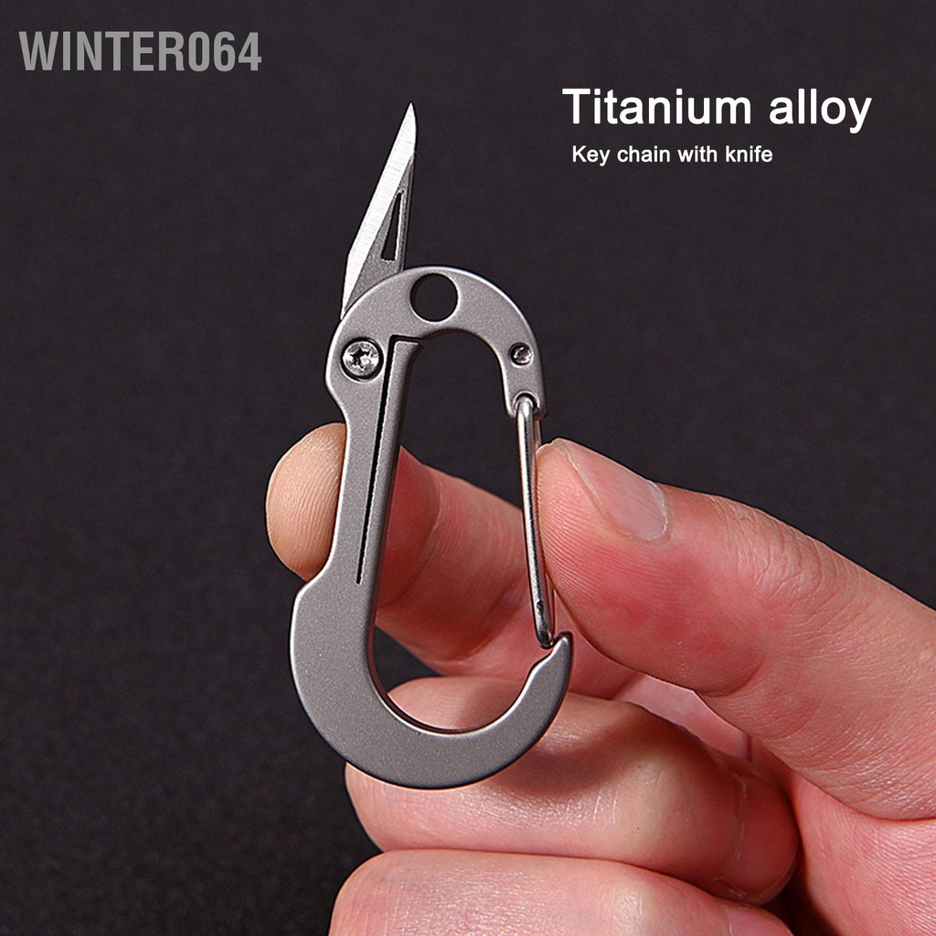 72mm Dao Móc Khóa Mini Đa Năng Bằng Hợp Kim Titan Winter064