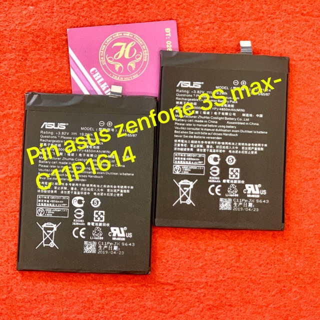 Pin asus zenfone 3S max zin kí hiệu trên pin : C11P1614