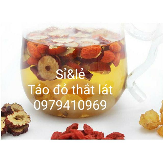 (Sỉ 1kg) Táo đỏ thắt lát . Táo tàu thắt mỏng