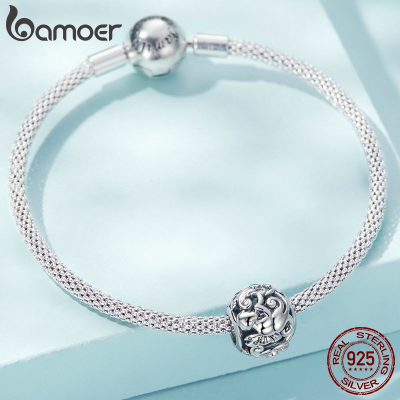 Hạt nữ trang Bamoer hình thiên thần bằng bạc 925 dùng làm vòng tay / vòng cổ diy