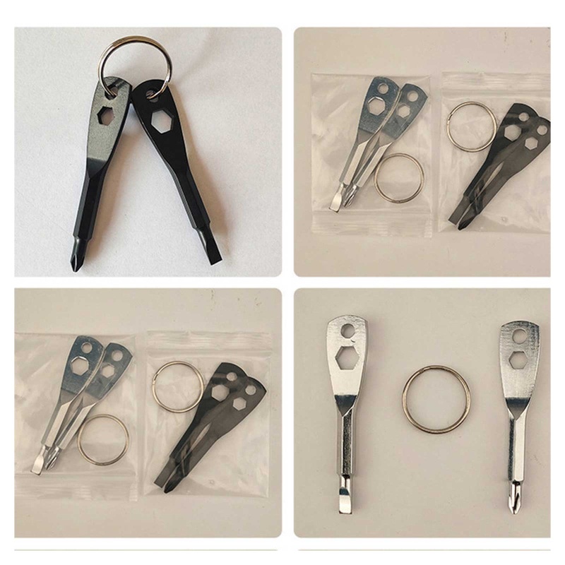 Bộ Tua Vít / Chìa Vít Phẳng / Phillip Cầm Tay Sửa Chữa Đa Năng Có Móc Khóa