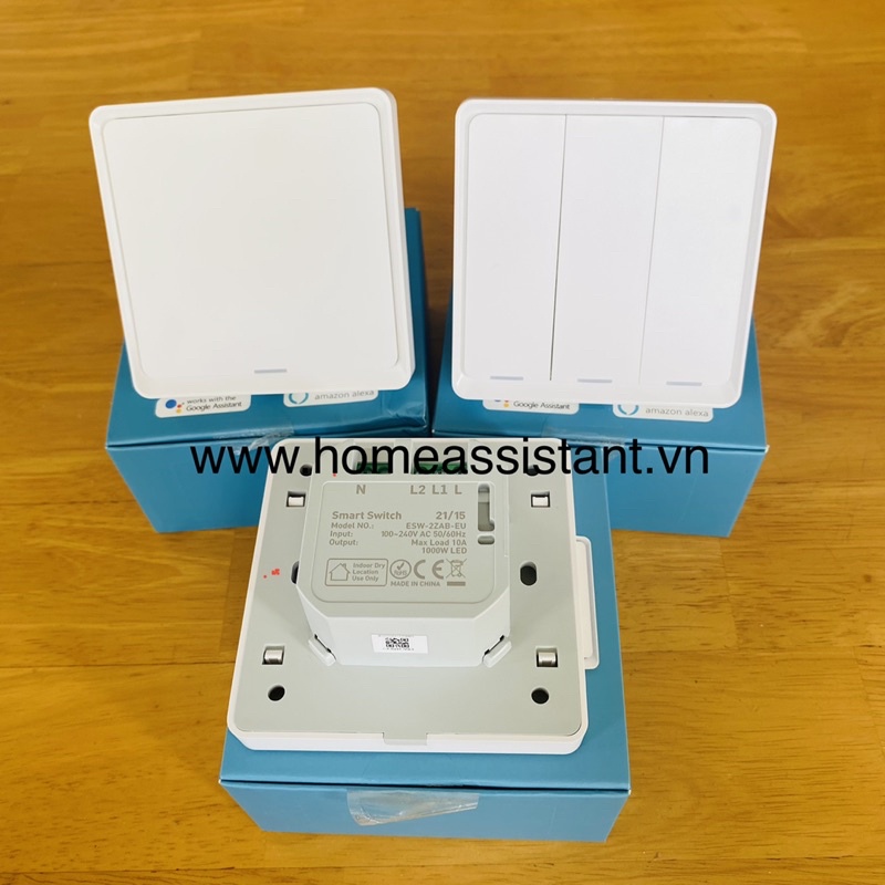 Công Tắc Đèn Zigbee Tuya Nút Bấm Cơ Hình Vuông ZLV01  Zigbee2MQTT Hass