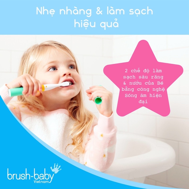 Bàn chải điện Go-Kidz của BRUSHBABY