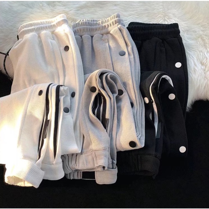 Quần Thể Thao Ống Rộng Kẻ Sọc Đơn Giản Thời Trang Unisex quần âu nam quần jogger nữ ống rộng quần ống rộng unisex quần âu nam cao cấp