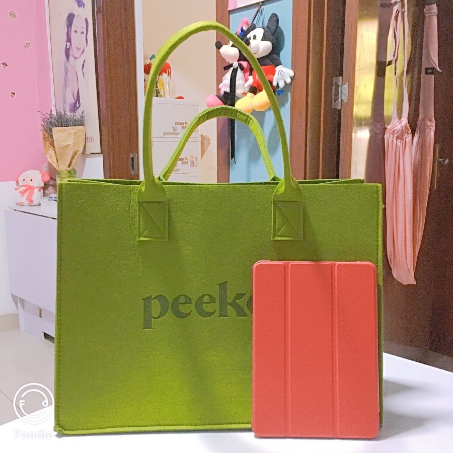 Túi Xanh Lá Túi Peekoo Xanh Lá Túi Xách Nữ Đi Biển Đi Chơi