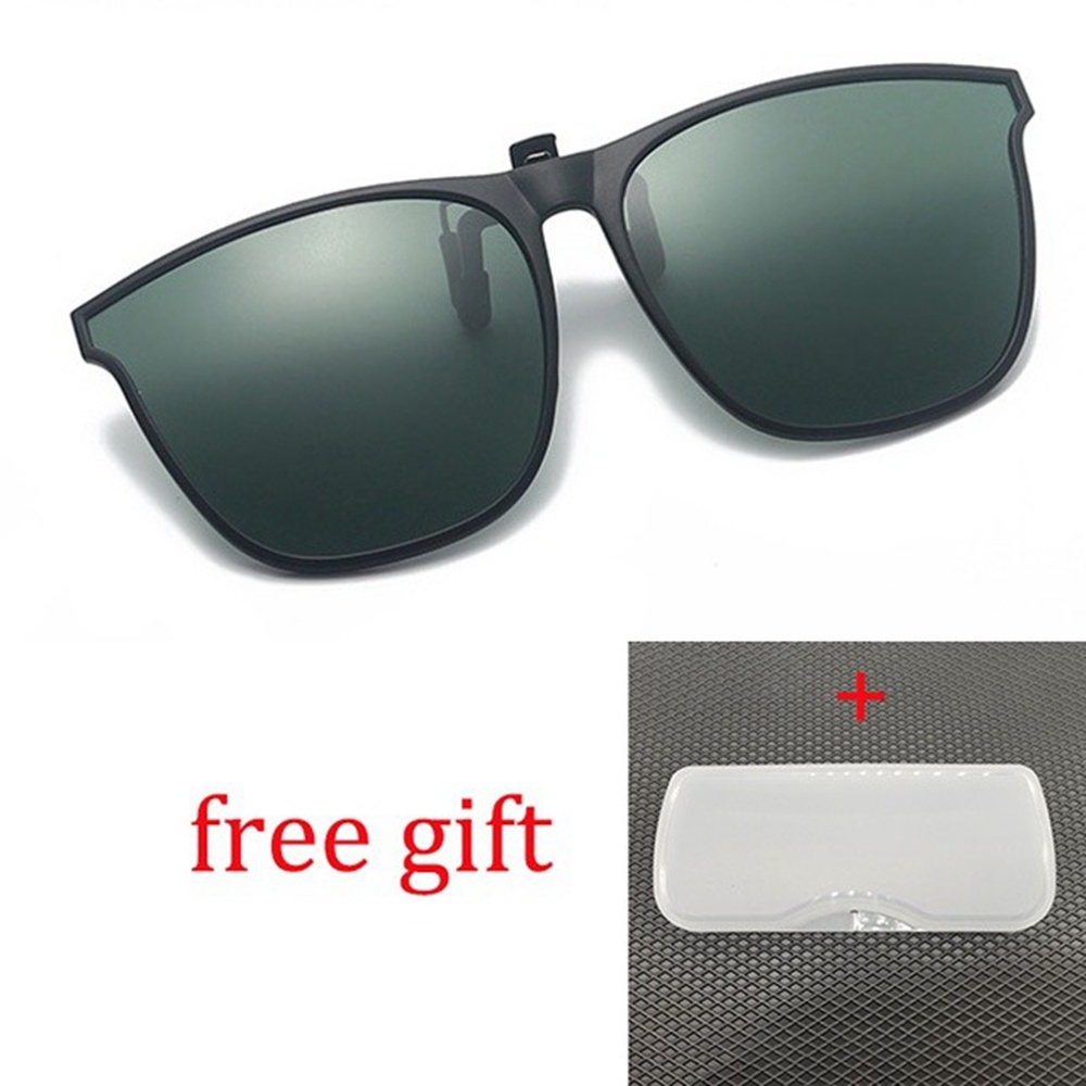 Kính Mát Tròn Phân Cực Màu Đen Phong Cách Cổ Điển Kèm Hộp Đựng Cho Lái Xe Ô Tô Ốp