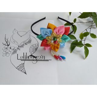 Bườm - cài tóc hanbok ngũ sắc