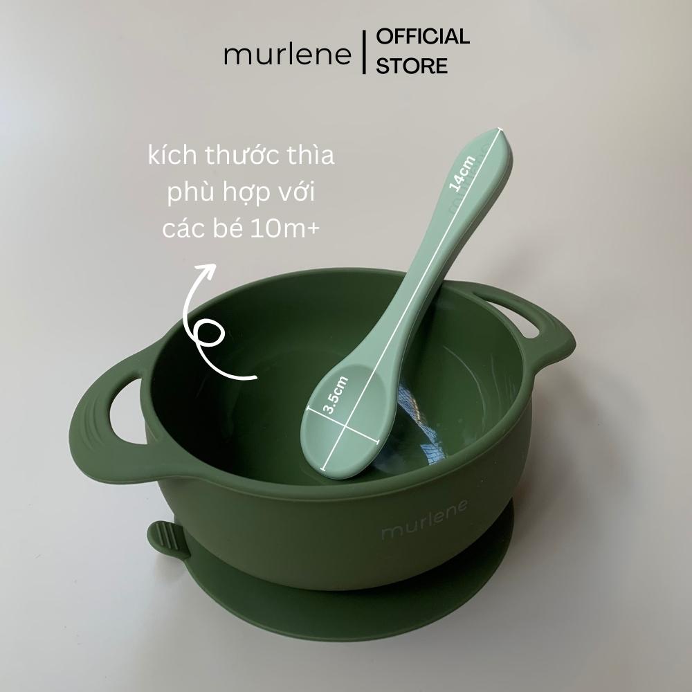 Murlene - Thìa ăn dặm silicone cho bé