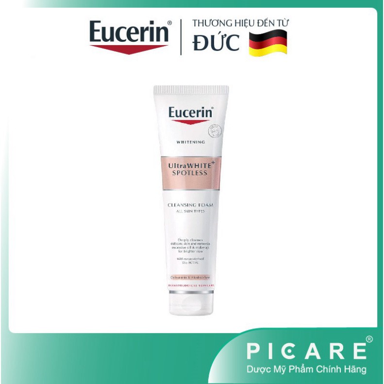 [CHÍNH HÃNG] Sữa rửa mặt trắng da Eucerin Ultrawhite+ Spotless Cleansing Foam 150ml - 63470