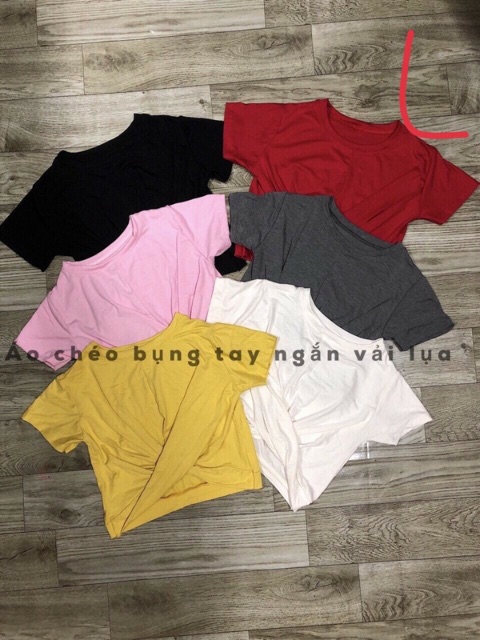 Áo thun body xoắn eo đẹp xuất sắc [ Hình thật trải sàn