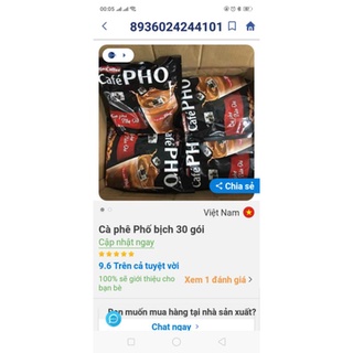 Cà phê Phố Sữa 30gói x 24gr