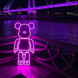 Đèn Trang Trí Led Neon Sign Bearbrick [Kích thước 50x25cm]