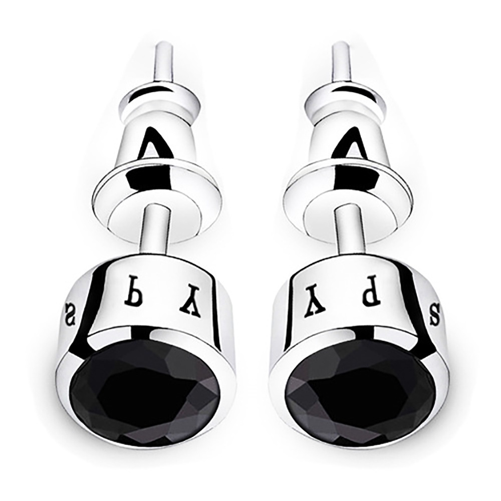 Đôi bông tai bằng đồng sáng bóng nhiều màu phong cách Hàn Quốc thiết kế tinh tế cho nam và nữ