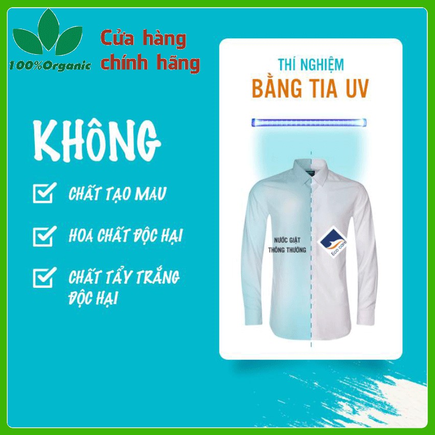 Nước giặt ECOCARE bồ hòn hữu cơ, nguồn gốc thực vật