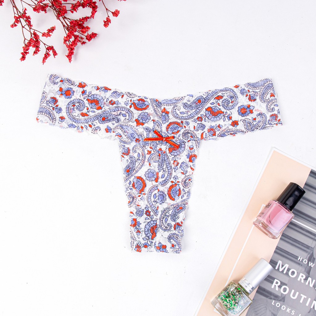Quần lót ren lọt khe Graffiti Thong style thương hiệu Miss K nhiều màu U026 | BigBuy360 - bigbuy360.vn