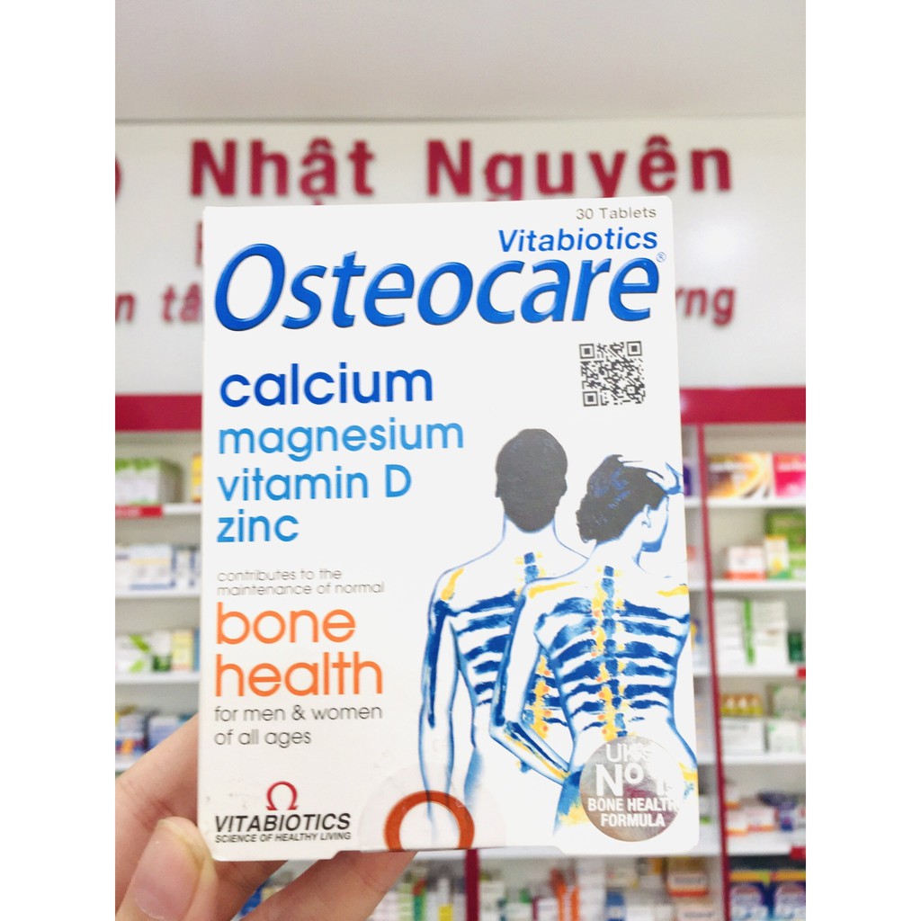 OSTEOCARE - Viên uống bổ sung canxi, khoáng chất, vitamin D, kẽm giúp xương chắc khoẻ