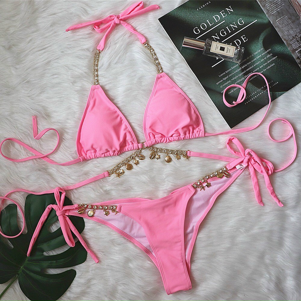 Bikini tam giác đính đá kiểu mới ( 3 màu) | BigBuy360 - bigbuy360.vn
