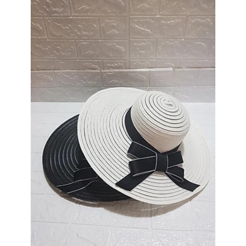 Mũ Cói thời trang đi biển Vành Rộng sang chảnh (giá sỉ)