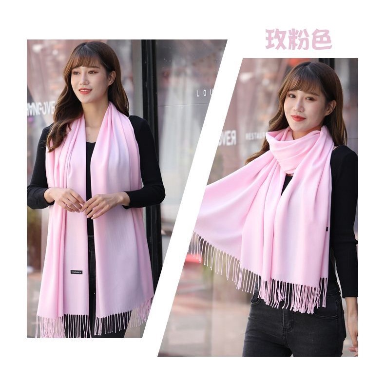 Khăn quàng cổ mùa thu đông Cashmere thời trang cho nam nữ