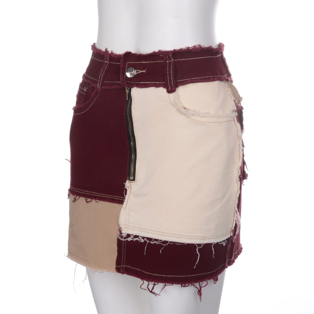 Váy Ôm Dáng Phối Màu Thời Trang Cho Nữ