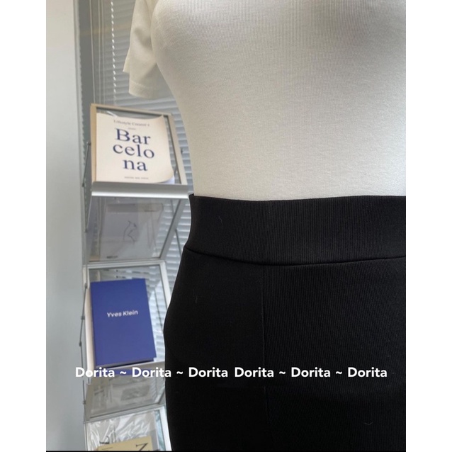 Quần legging ống loe chất Umi Hàn, Quần legging ống loe Hàn Quốc - Dorita Boutique