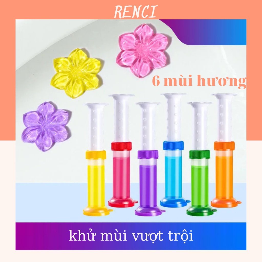 [ Vệ sinh - tiện lợi ] Combo 3 ống Gel , Khử Mùi Vệ Sinh Diệt Khuẩn, Khử Trùng Bồn Cầu hình Bông Hoa nhiều mùi hương