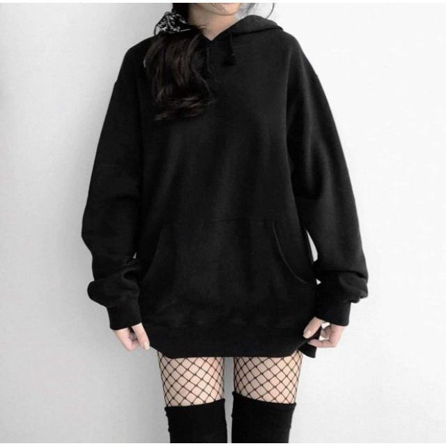 [Mã FATHANG5 giảm 10K đơn 50K] ÁO HOODIE BASIC BLACK ĐEN TRƠN UNISEX