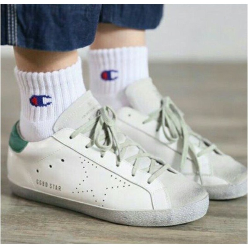 pack 3 đôi vớ cổ trung champion tắng đen full tag hang vnxk cổ trung êm chân thoáng khí