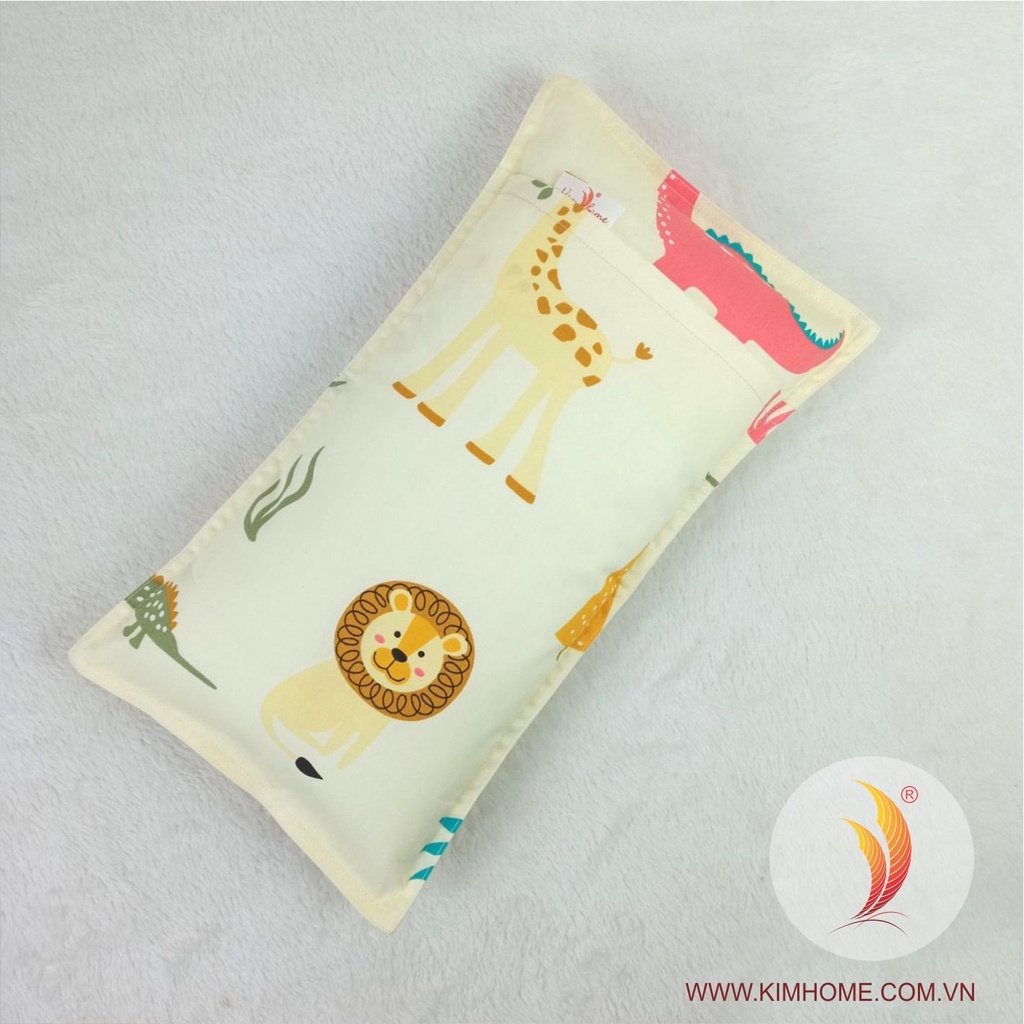 Vỏ gối -Áo gối nằm cho bé sơ sinh đến 2 tuổi dùng cho ruột gối có kích thước khoảng 22x40cm nhiều mẫu mã