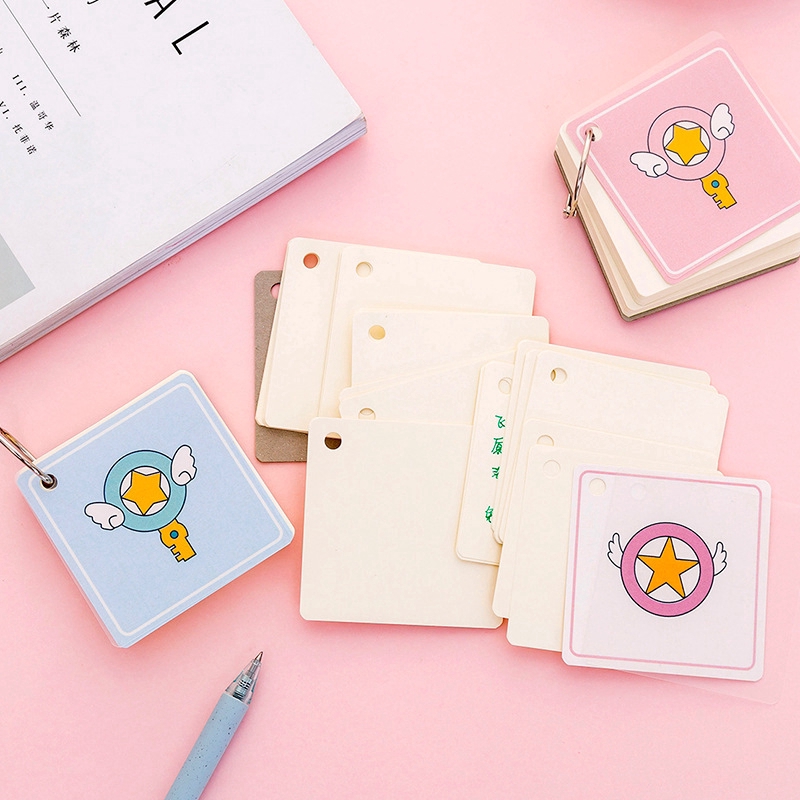 Spiral Note Book Kawaii Magic Wand Printed Candy Color Memo Pad Coil Notepad