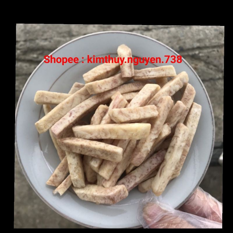 1Kg Khoai Môn Nguyên Cọng Sấy và các loại củ quả sấy khô Thơm Giòn