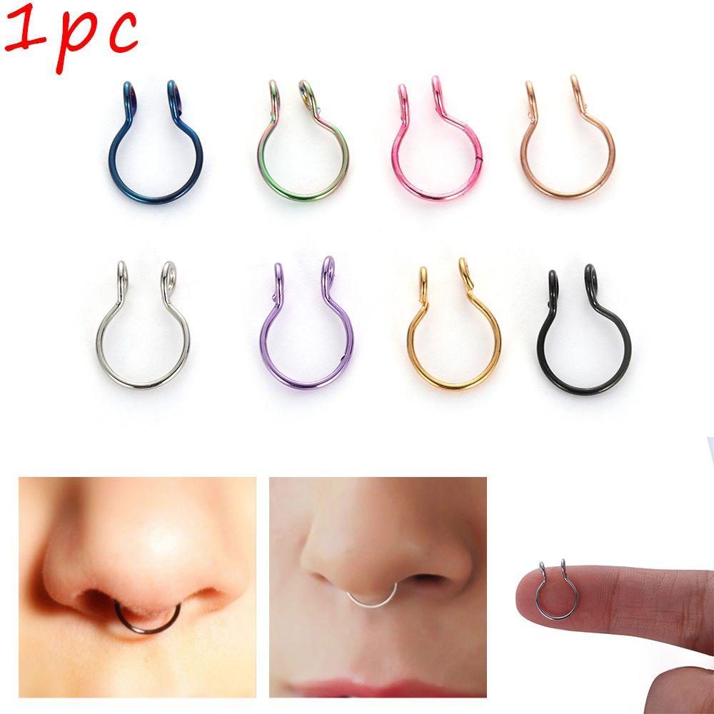 Khuyên Mũi Giả Bằng Thép Không Gỉ Thời Trang